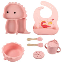 DinoDelight – Zestaw silikonowych sztućców dla dzieci w wieku 3+ lat – Wspiera bezpieczne i przyjemne jedzenie