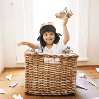 SkyCraft– Drewniana zabawka Montessori w kształcie samolotu dla dzieci w wieku 3+ lat – rozwija kreatywność i sprawność motoryczną