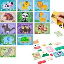StickerPuzzles - Rękodzieło Rękodzieło Puzzle Zabawki Filc Tkanina Naklejka