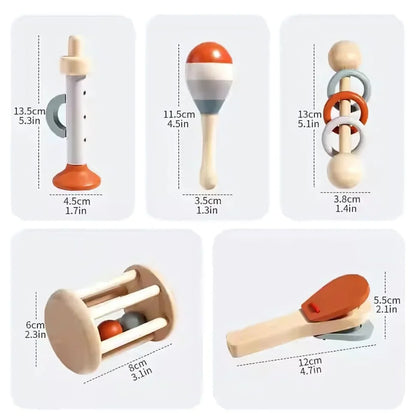 Bellzy – grzechotka Montessori Babybel dla niemowląt od 5. miesiąca życia