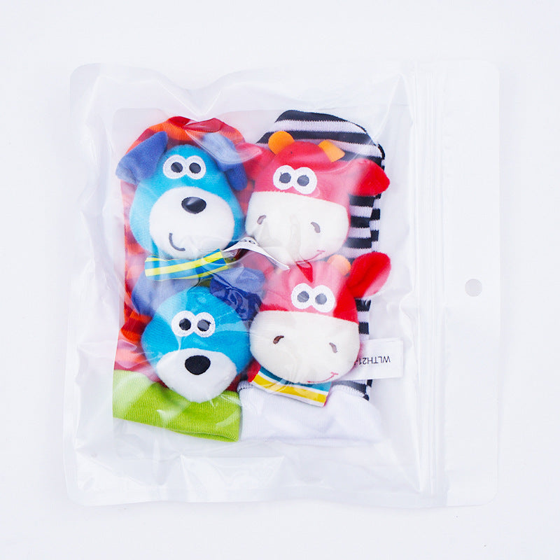 SensoryPlush – miękkie, grzechoczące skarpetki i opaski na nadgarstki do wczesnej eksploracji