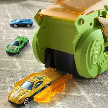 Dino Drive– Samochodzik-zabawka w kształcie dinozaura dla dzieci w wieku 3+ lat – interaktywna zabawa i nauka
