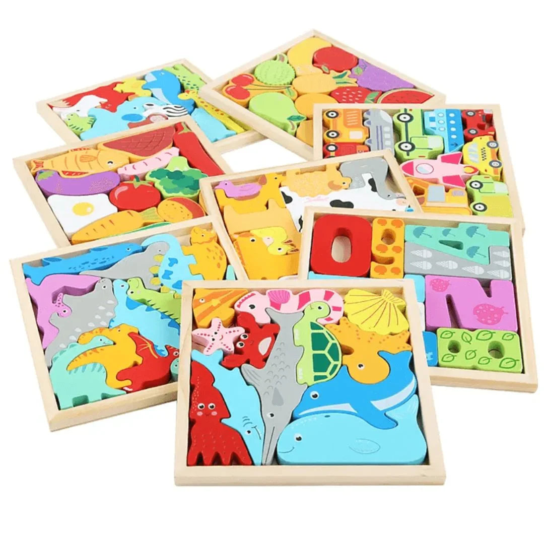 ShapeNest – Drewniana układanka do sortowania kształtów dla dzieci w wieku 3+ lat – rozwija precyzję ruchów