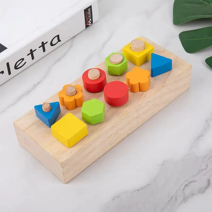 BoltBuddy Montessori Screw Board – Zabawki do ćwiczeń motoryki małej – Wiek 4+