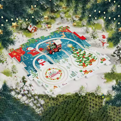 WonderTrack – Zestaw do budowy torów kolejowych na Boże Narodzenie dla dzieci w wieku 6+ lat
