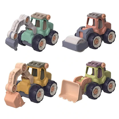 Zestaw BuildCrew Mini pojazd inżynieryjny z koparką i ładowarką – dla dzieci w wieku 3+