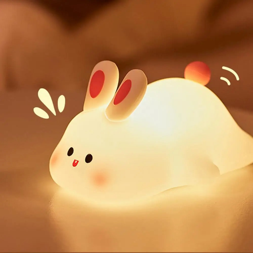 BunnyGlow - Bezpieczna dla dziecka lampka nocna do pokoju dziecięcego Królik