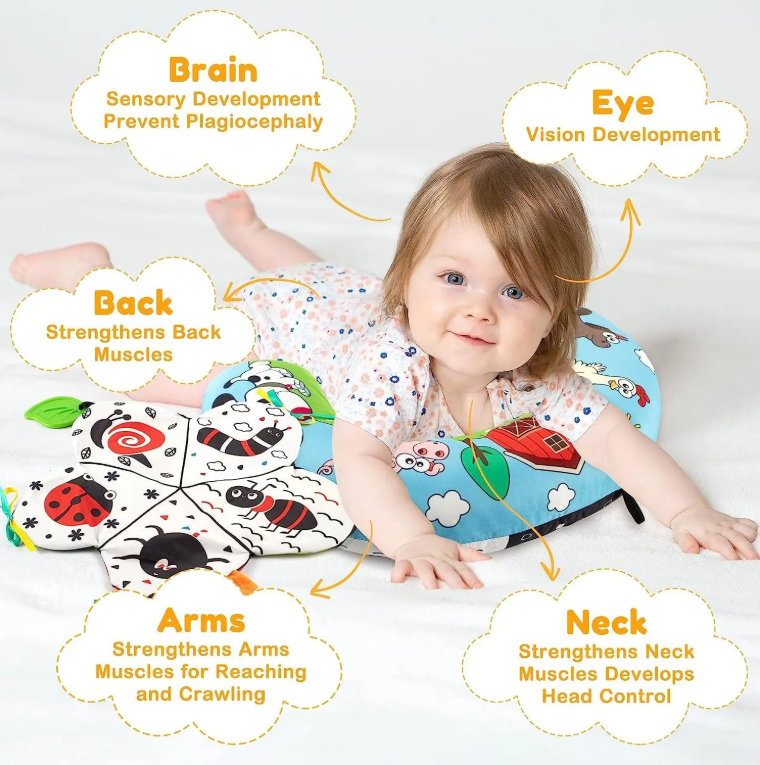 TummyNest – poduszka Montessori do leżenia na brzuszku dla niemowląt – od 0 miesięcy