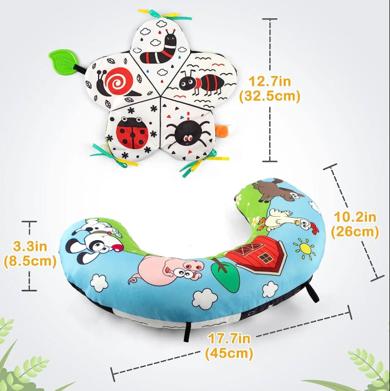TummyNest – poduszka Montessori do leżenia na brzuszku dla niemowląt – od 0 miesięcy