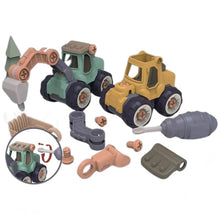 Zestaw BuildCrew Mini pojazd inżynieryjny z koparką i ładowarką – dla dzieci w wieku 3+
