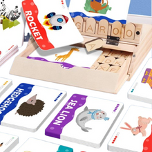 WordWeave– Drewniana gra do nauki ortografii i czytania dla dzieci w wieku od 3 lat – nauka poprzez zabawę