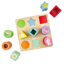 SenseSort – Drewniany sensoryczny sorter kształtów dla dzieci w wieku od 12 miesięcy – stymuluje odkrywanie dotykowe i rozwija sprawność motoryczną