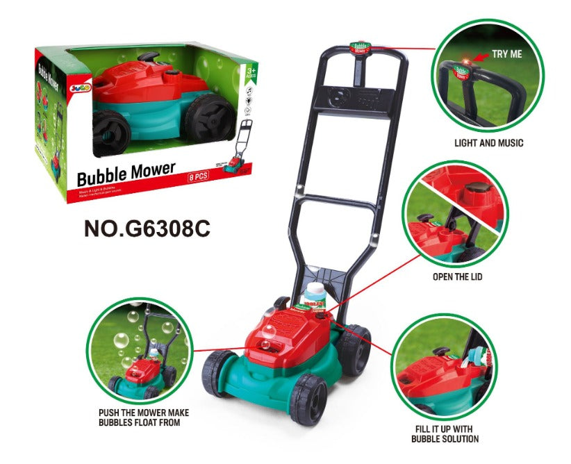 BubbleMower – Zabawka w kształcie kosiarki do trawy dla dzieci w wieku 3+ lat – rozwija umiejętności motoryczne i zapewnia świetną zabawę na świeżym powietrzu