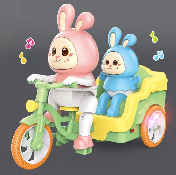 Zestaw zabawek BunnyCruze – nakręcany królik z funkcją toczenia – dla dzieci w wieku 3+