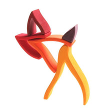 FlameForm – Drewniane zabawki do układania w stosy dla dzieci w wieku 3+ lat – rozwijają myślenie przestrzenne i równowagę