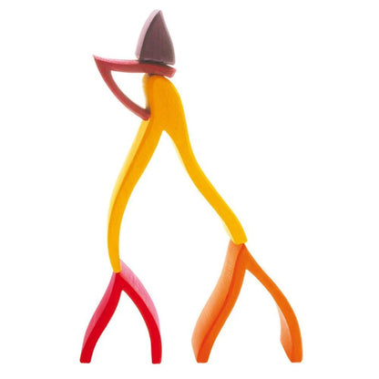 FlameForm – Drewniane zabawki do układania w stosy dla dzieci w wieku 3+ lat – rozwijają myślenie przestrzenne i równowagę