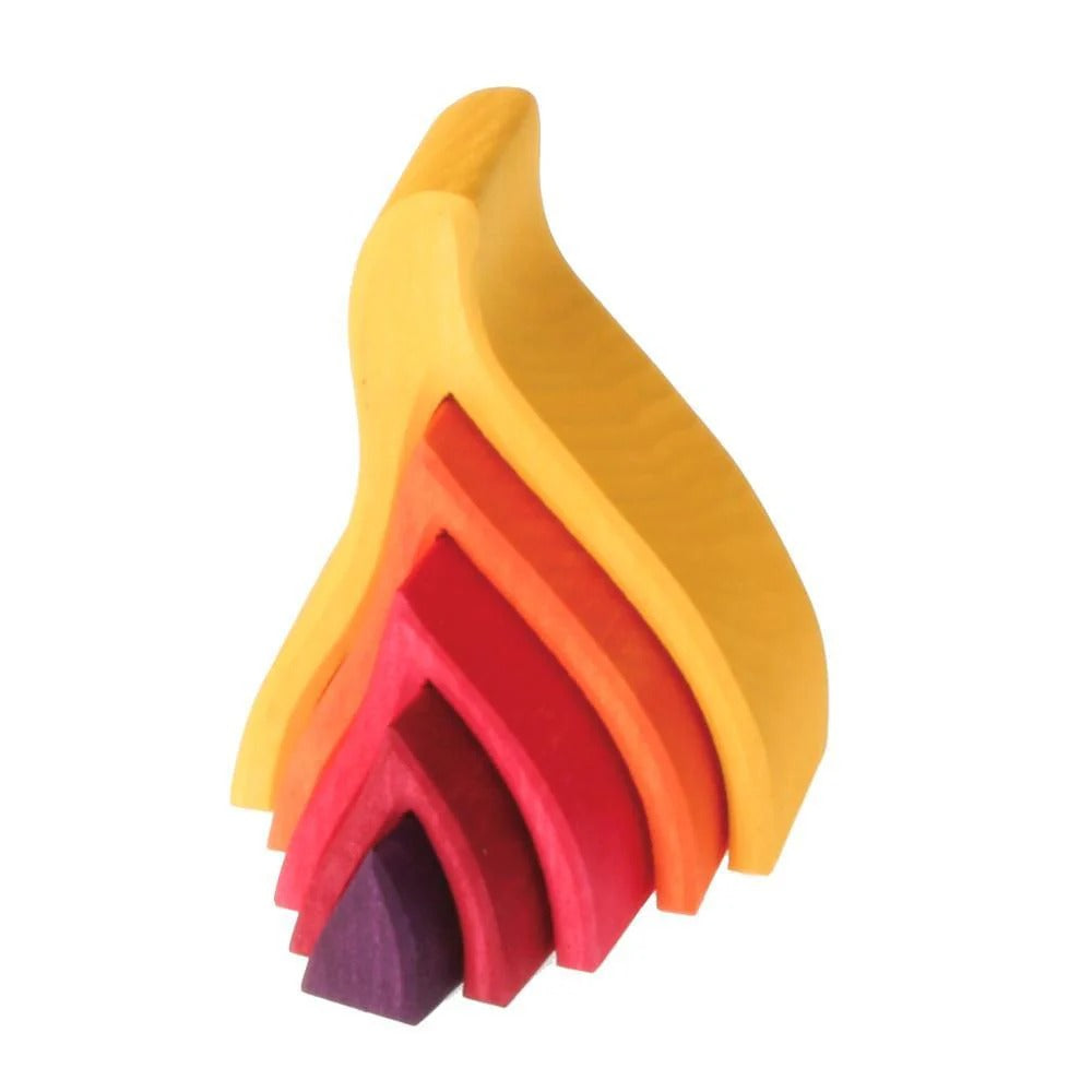 FlameForm – Drewniane zabawki do układania w stosy dla dzieci w wieku 3+ lat – rozwijają myślenie przestrzenne i równowagę