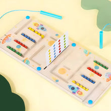 ColorMagnet – Drewniana magnetyczna gra do sortowania kolorów z kartami z wzorami dla dzieci w wieku 3+