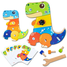 PlayCraft– Plansza ze śrubami do dinozaurów dla dzieci w wieku 3+ lat – rozwija precyzję ruchów