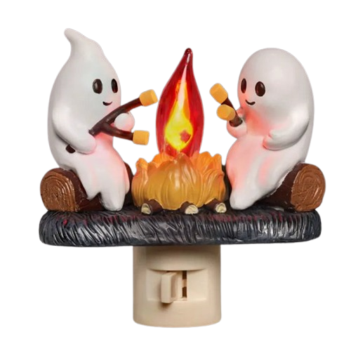 GhostGlow - Nocna lampka ducha z płomieniem