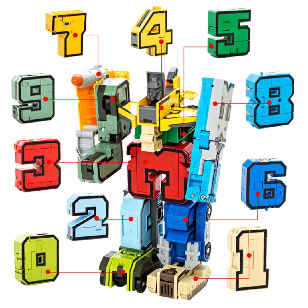 Zabawki z cyframi FigureForm Transformer – zabawa w budowanie – dla dzieci w wieku 4+