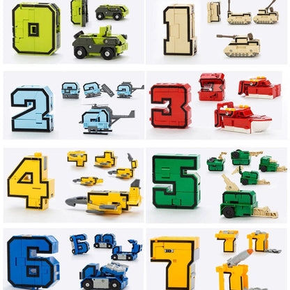 Zabawki z cyframi FigureForm Transformer – zabawa w budowanie – dla dzieci w wieku 4+