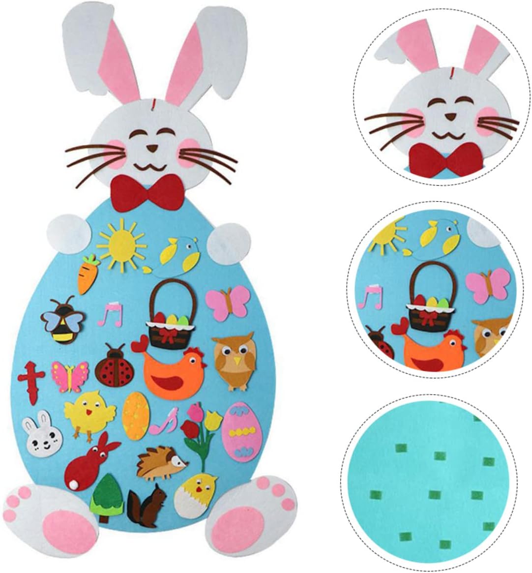 CraftyBunny - Dekoracja dla malucha na tablicę wielkanocną z filcu