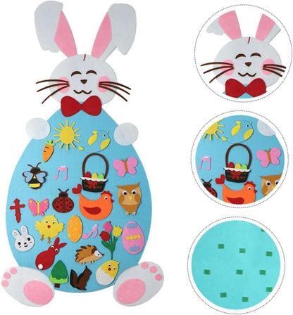 CraftyBunny - Dekoracja dla malucha na tablicę wielkanocną z filcu