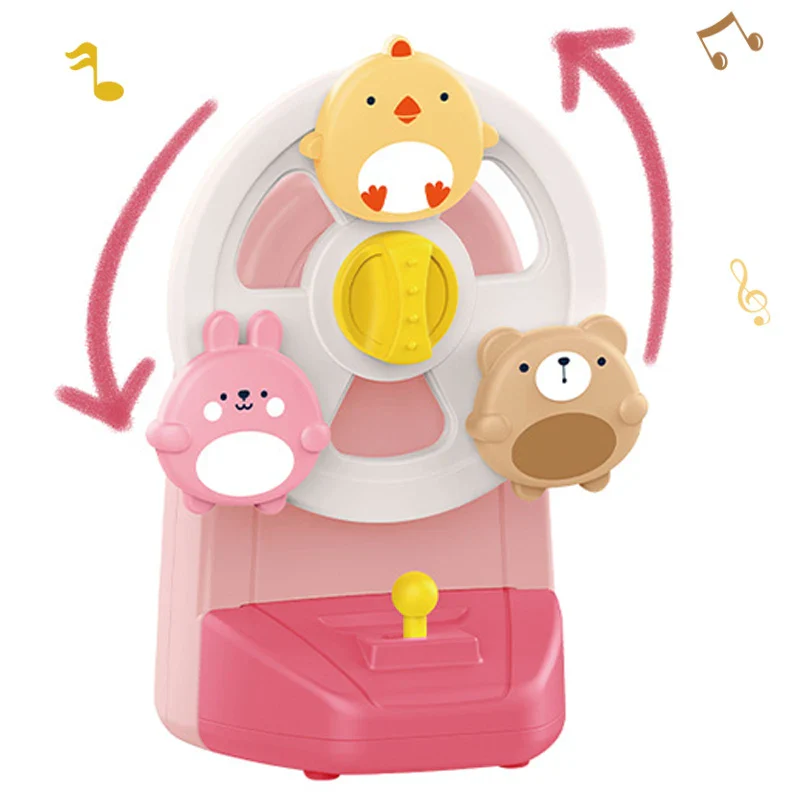 SpinChime – zabawka muzyczna w kształcie koła ze zwierzętami dla dzieci w wieku 2+ lat – sprzyja wyciszeniu, zabawie wizualnej i koncentracji