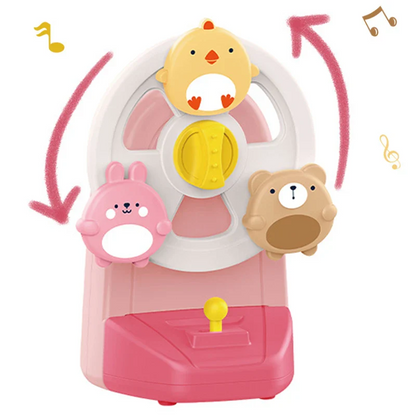 SpinChime – zabawka muzyczna w kształcie koła ze zwierzętami dla dzieci w wieku 2+ lat – sprzyja wyciszeniu, zabawie wizualnej i koncentracji