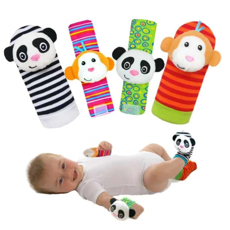 SensoryPlush – miękkie, grzechoczące skarpetki i opaski na nadgarstki do wczesnej eksploracji