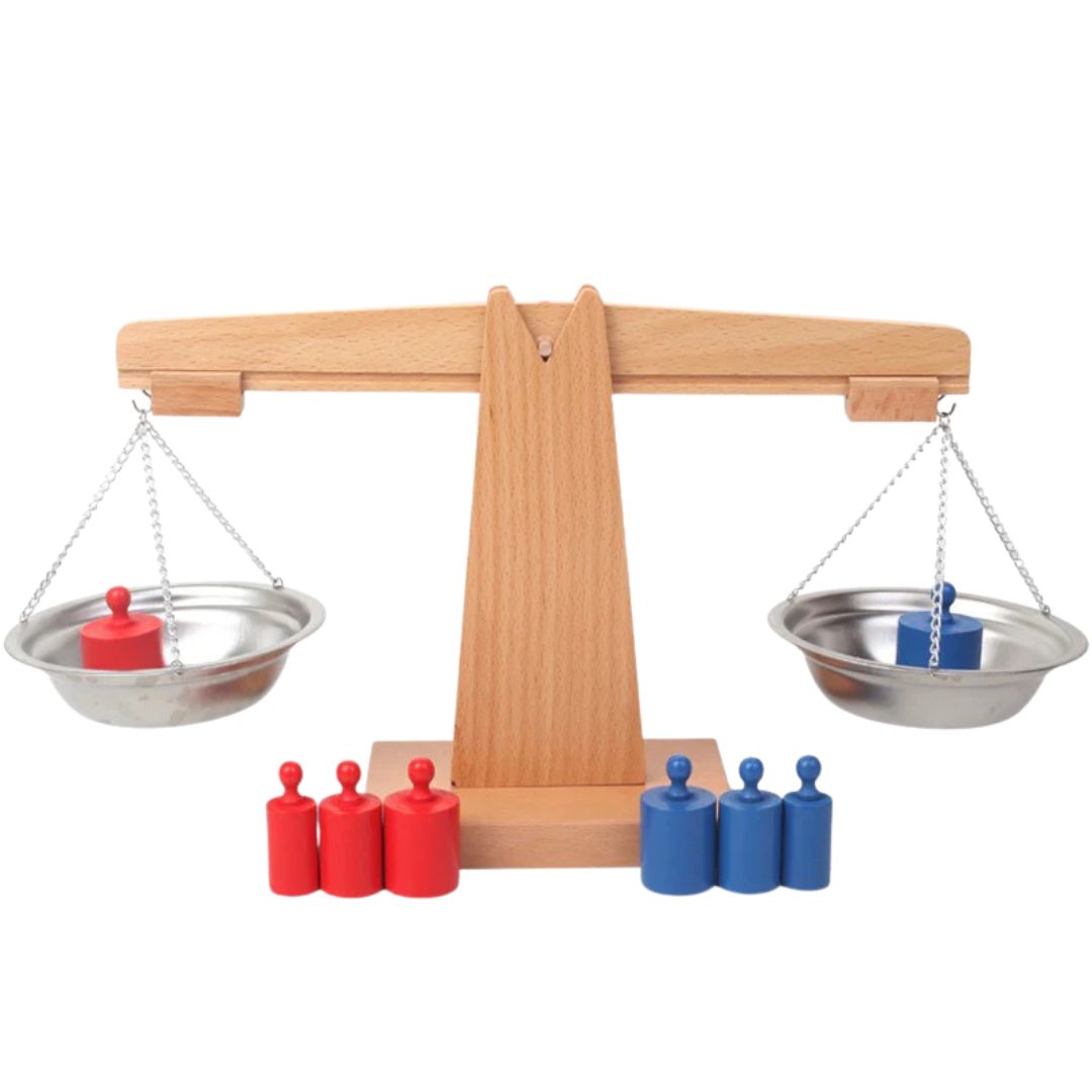 WeightWise – Zestaw ciężarków Montessori dla dzieci w wieku 3+ lat – rozwija logikę sensoryczną i umiejętność porównywania masy